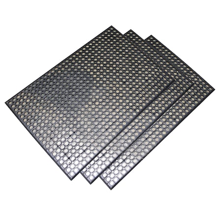 Industrial Rubber Floor Mat, 2 X 3 Ft., PK3